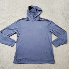 Live Forever Golf Hoodie Mens Medium Blue Performance Sunrise Lightweight