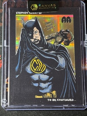 Canvas Marketing *Stephen Curry*Dark Night Batman /10 Gold To Be Continued* RARE