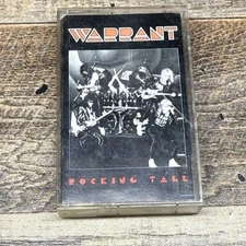 Vintage Warrant Cassette Rocking Tall 1996 Sony Album Hair Metal Rock Music