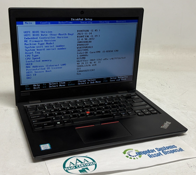 良品 ThinkPad L390| i5-8265U | 8GB | 256GB Lenovo ThinkPad L390 2-in-1, 13.3