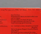 BEATLES SGT PEPPERS RARE UK MINT ARCHIVE Ultra Rare HyBrid MONO Stereo Cover