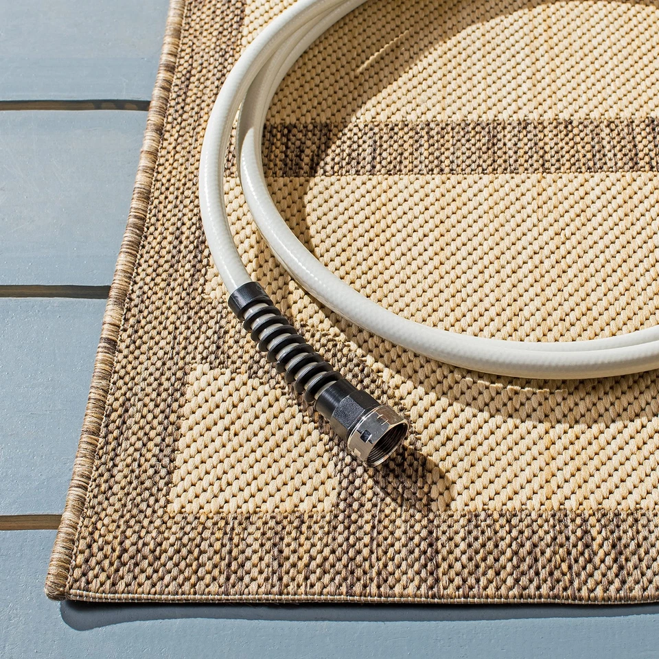 Лады MARTHA STEWART x 2 фута 7 дюймов x 5 футов бежевые/темно-бежевые MSR4121K для помещений/улицы... - Изображение 4 из 4