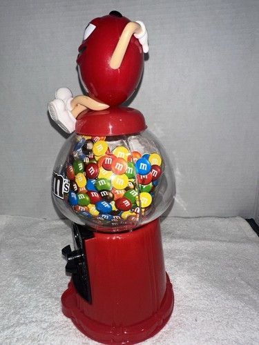 M & M RED Candy Dispenser/Gumball/ Coin Bank - Picture 4 of 15