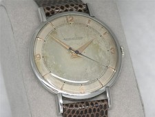 VINTAGE 36MM JAEGER LeCOULTRE STAINLESS STEEL...