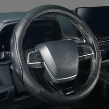 High Grade Real Cowhide Steering Wheel Cover, Luxury Steering Wheel Cover Men...