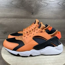 Nike Air Huarache Hot Curry Orange Black Shoes Sneakers DO6694-800 Mens Size 13