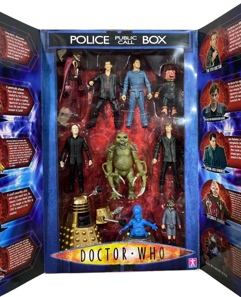 Doctor Who Serie 1 10 Figura de Acción Set de Regalo NUEVO con Mutant Reveal Dalek ~ 9th Dr + 8 Foto 2 de 4