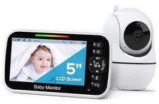 Baby Monitor with Camera and Audio - No WiFi, Remote Pan-Tilt-Zoom, 1 Camera