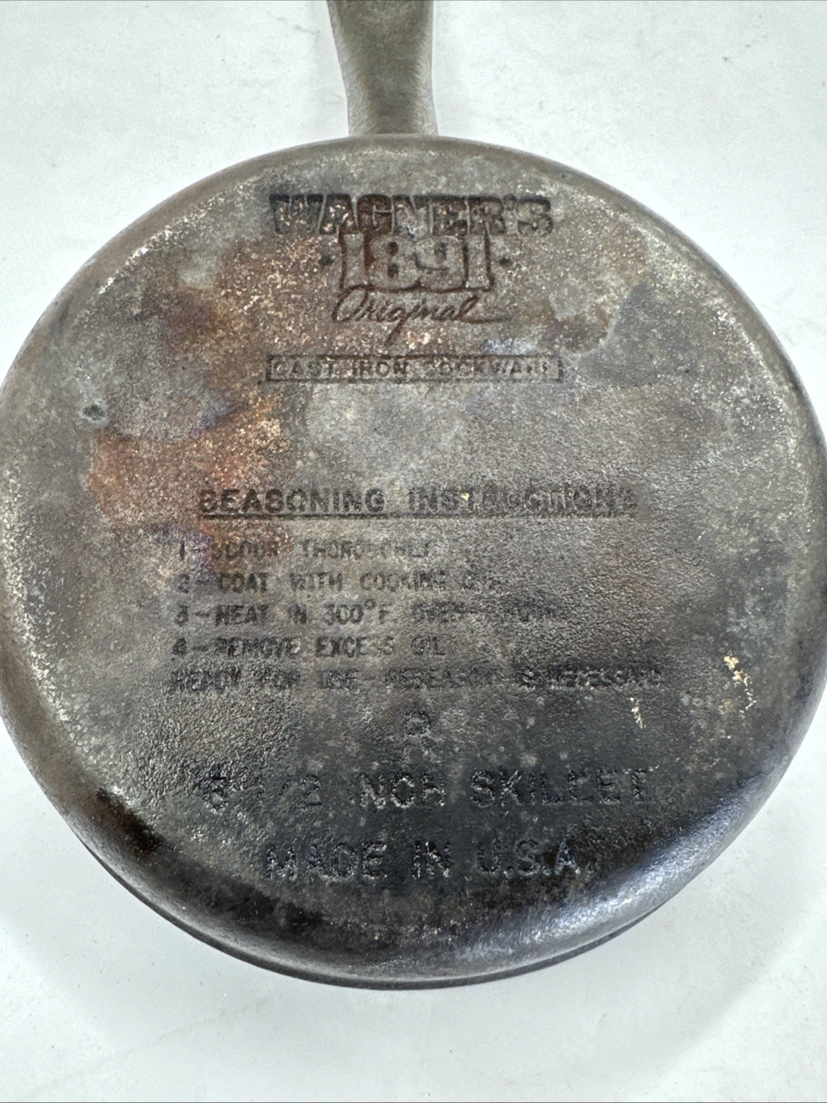 Wagner’s 1891 Original 6 1/2” Cast Iron Skillet Made In The USA