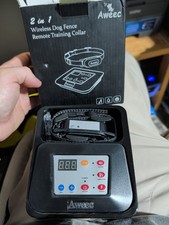 Aweec 2 In 1 Wireless Dog Fence Remote Training Fence One Collar Brand New