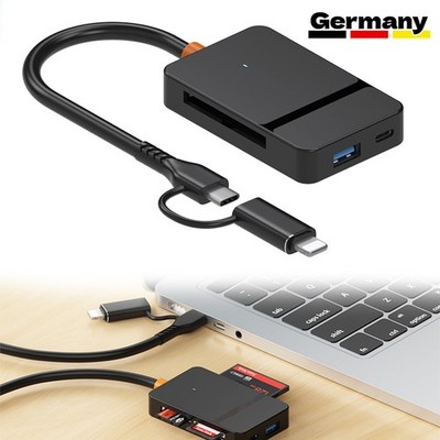 USB-C 6in1 Hub Adapter USB C 3.0 Micro SD für TV Macbook iPhone Samsung DE