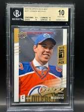 Connor McDavid 2015-16 UD MVP Rookie Draft Pick #DP1 - BGS 10 Pristine
