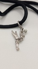 Disney Sterling Silver Tinker Bell Necklace 2000s
