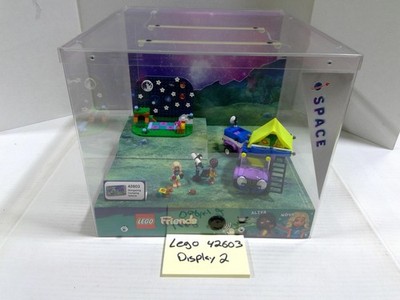 LEGO Friends 42603 Stargazing Camping Vehicle Space Light Up Store Display Case