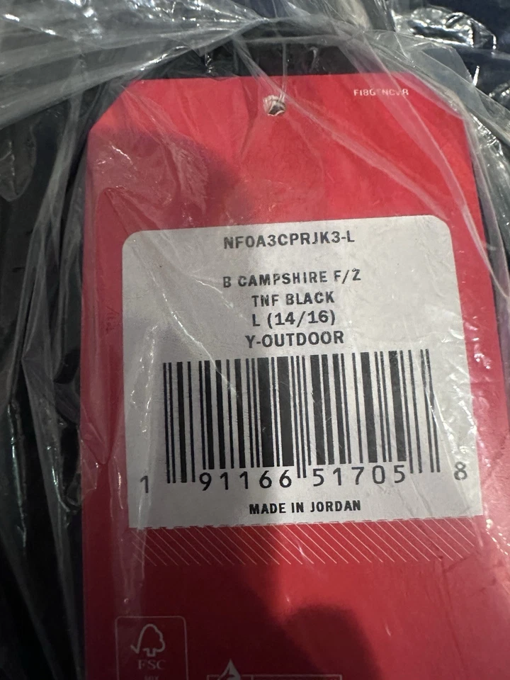 The North Face Campshire Sherpa Boy’s  Full Zip Sherpa Jacket Black Lg BNWT Auth - Image 2 of 4