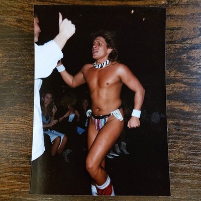 Found Photo Bachelorette Party Male Burlesque Stripper Easy Street 1991 Beefcake