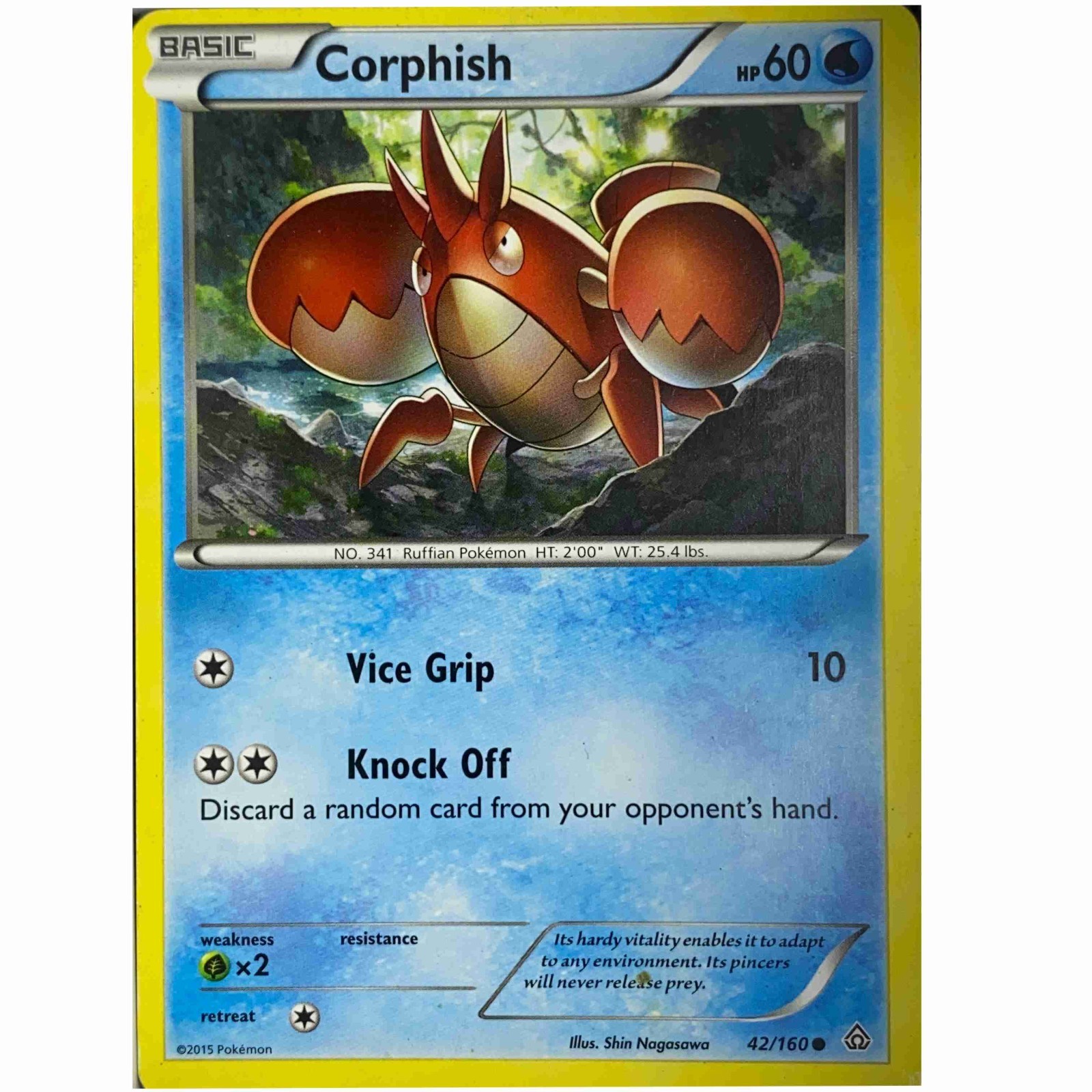 Corphish 42/160 Primal Clash 2015 English