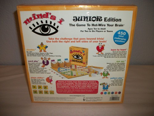 Mind's I Board Game, Jr. Edition, "2005 Parenting Seal of Approval" NEW, Sealed - Picture 2 of 10