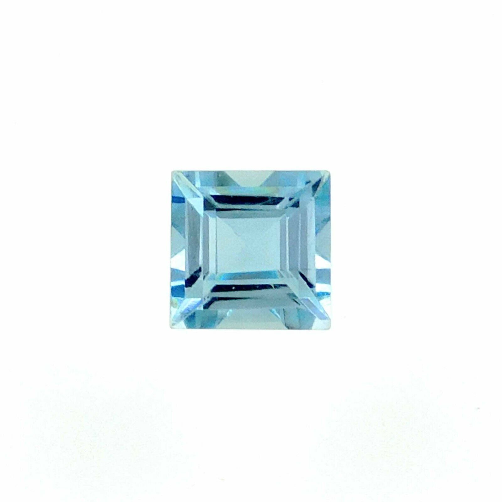 Pierre Aigue-marine Bleue 26,30 Carats - Coupée En Coussin Carré - Créée En Labo - Excellente Qualité