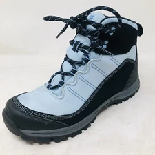 Lands End Womens 380773 Frostline Hiker Boots Lace Up Front Gray 9-1/2 B EUC
