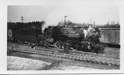 T286 RP 1930er ACL RR ATLANTIC COAST LINE EISENBAHN ZUG LOK 1635 RICHMOND VA