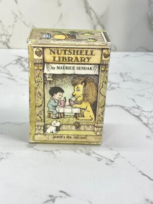 Vintage Nutshell Library by Maurice Sendak Harper Collins 1962 4 Mini Books