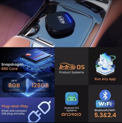 MMB ANDROID 11 3. Gen Kabellos Carplay Multimedia Ai Box Youtube