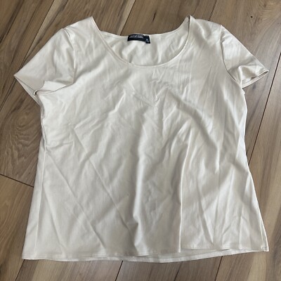 Notations Womens XL Short Sleeve T-Shirt Round Neck Top