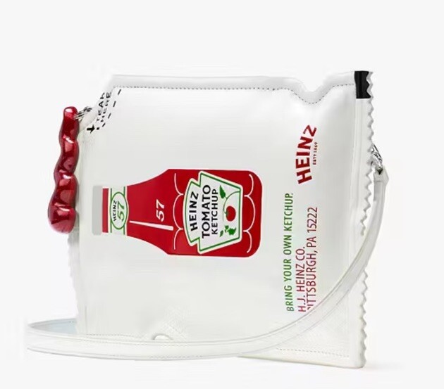 NWT Kate Spade Heinz Printed Patent 3D Packet Crossbody Fresh