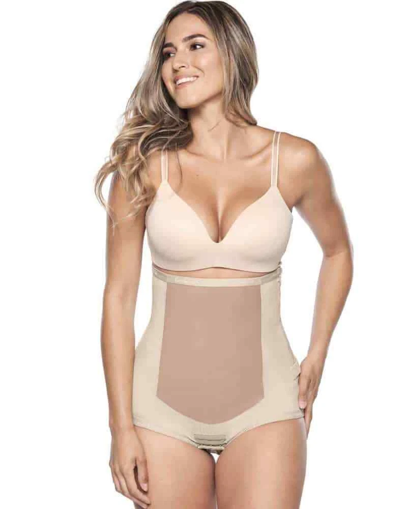 Bellefit Postpartum Girdle with Side Zipper Belly Band Slim Tummy Control  Corset