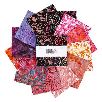 Expressions Batiks Chalk & Charcoal 5'' Stacker B