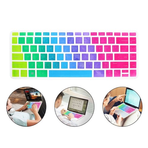 Protecteur Clavier Ordinateur Portable Housse Clavier Colorée Clavier Housse Poussière - Photo 7/10