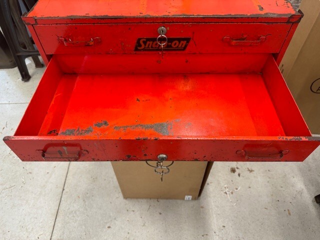 Vintage Snap On KR-420 2 Drawer Middle Intermediate Riser Box With Keys ...