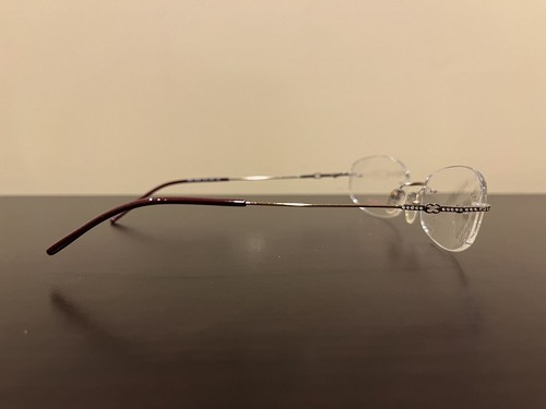 NEW Escada Col. A39 VES 533S Gold Crystals Rimless EYEGLASSES GLASSES 53-17-135 - Picture 4 of 17