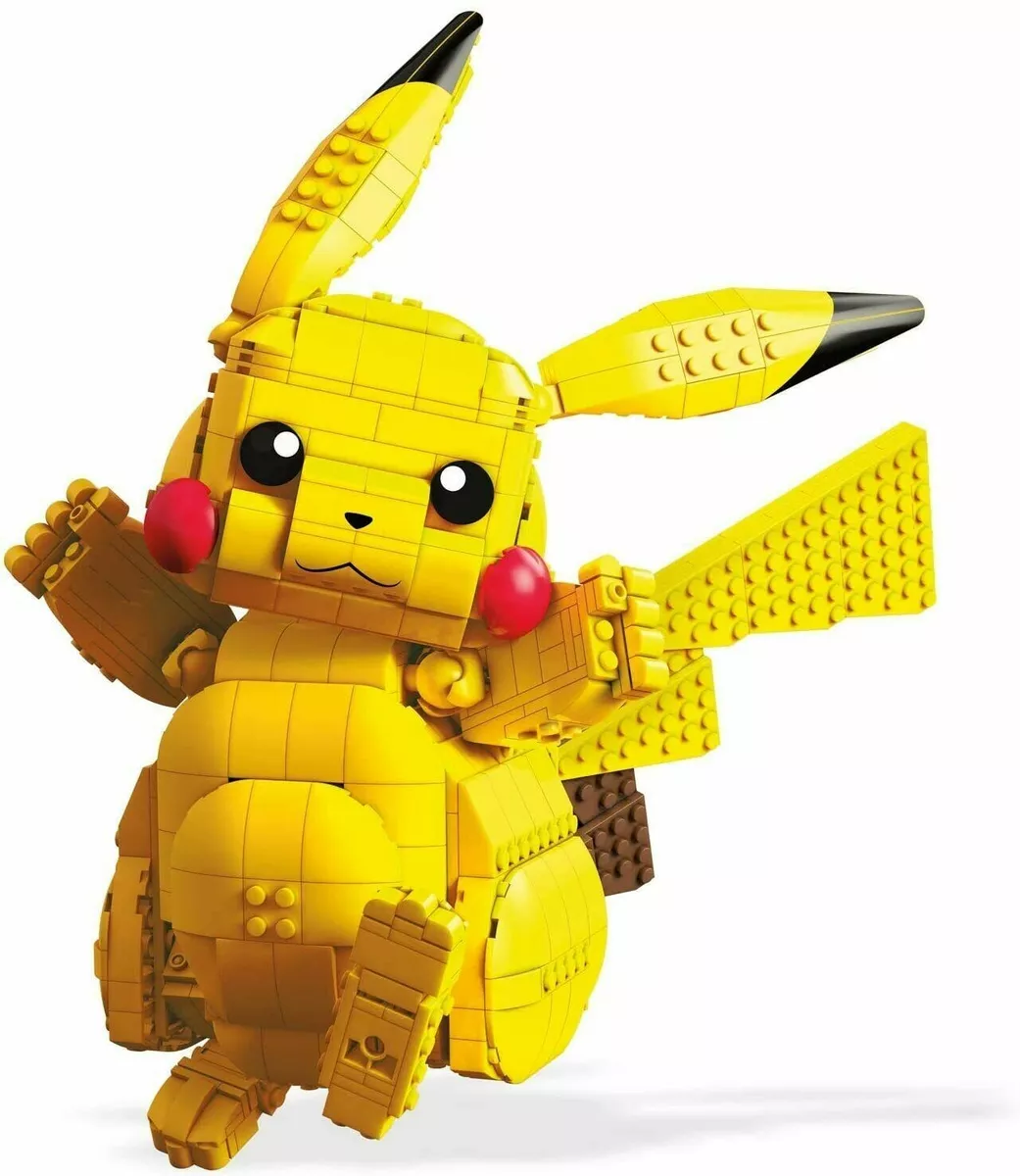 POKEMON MEGA CONSTRUX PIKACHU FIGURA 3D DA 30cm NUOVO TIPO LEGO MAI APERTO