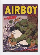 AIRBOY COMICS VOL.9 #12 [1953 VG+] THE HEAP APP & COVER!