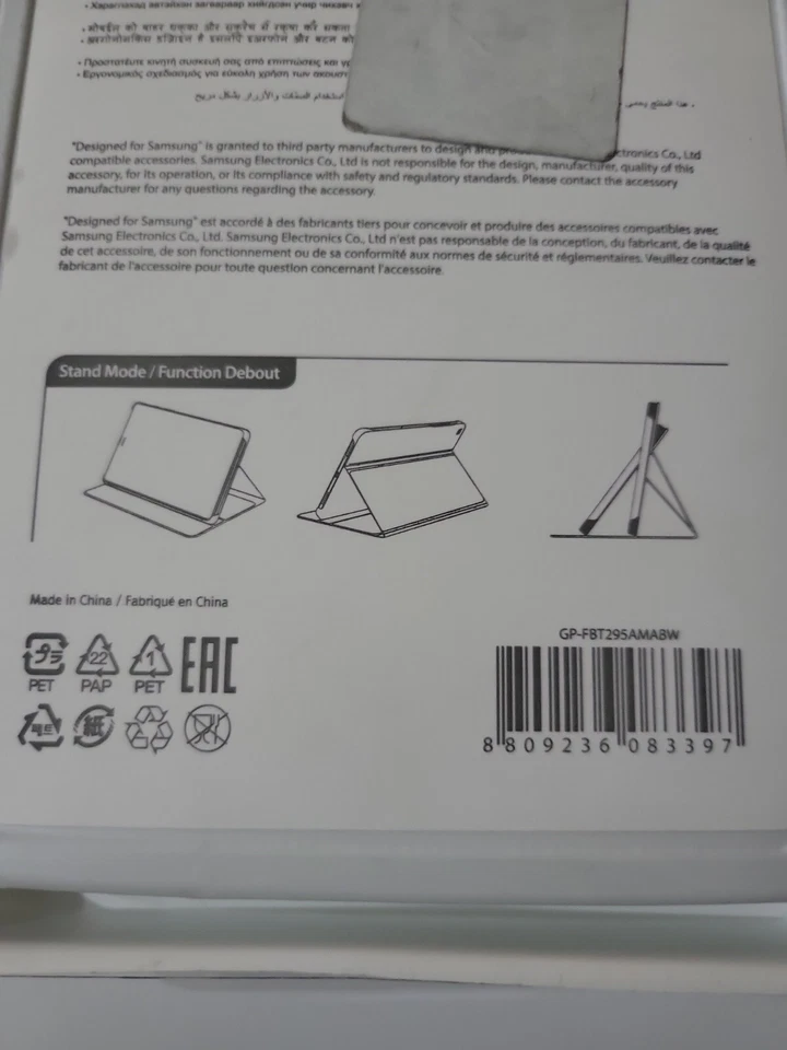 SAMSUNG Galaxy Tab A (8", 2019) Book Cover - Black - GP-FBT295AMABW - Image 3 of 3