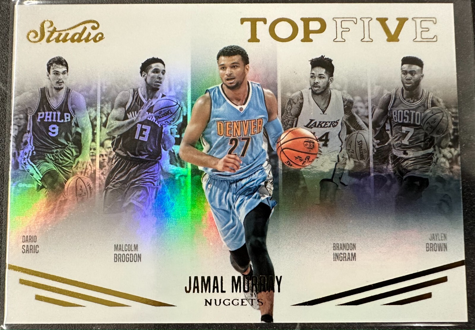 2016-17 Panini Studio Basketball Top Five Insert Jamal Murray Denver Nuggets