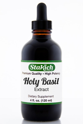 4 oz Holy Basil Extract High Quality & Potency Pure Herbal Tincture Natura Fresh