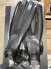 Seac Propulsion Open Heel Fins, Black MD/LG