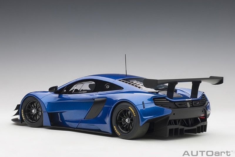 AUTOART McLAREN 650S GT3 BLUE/BLACK ACCENTS 1:18*New! Super