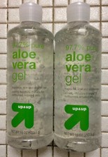  2 Bottles Clear Aloe Vera Gel 97.7 Pure - 16oz Up Up