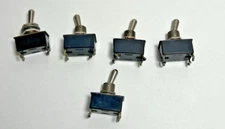 Vintage Lot of 5 Arrow H&H On-Off Toggle Switch 3A 250V USA Aviation