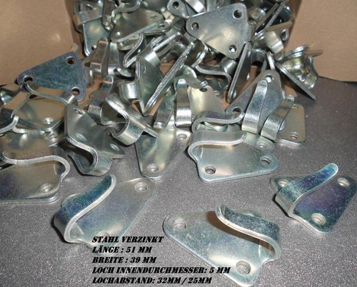 Dreiloch Planenhaken Stahl PVC Abspannhaken NetzHaken Anhängerhaken Haken LKW - Bild 6 von 7