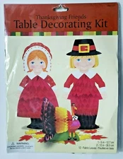 1990's Amscan Thanksgiving Friends Table Decorating Kit New In Packaging