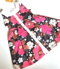 Gymboree 6-12 mo Safari Twirl Beautiful Pink Black Floral Print Dress NWT