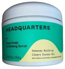 HEADQUARTERS Deep Scalp Exfoliating Scrub Net Wt 8 Oz - NEW