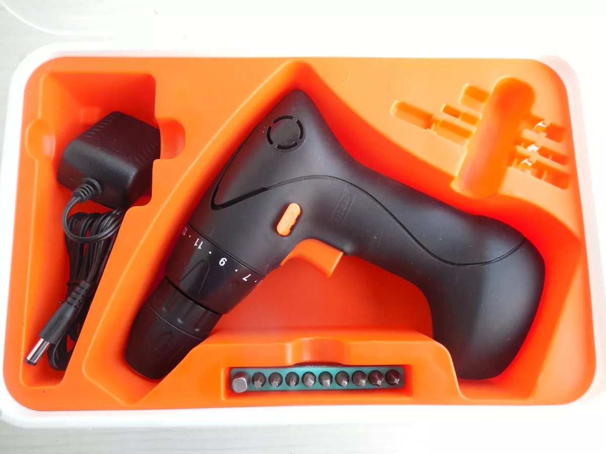 IKEA 7.2V Cordless Drill w Li ion Battery Charger Storage Case