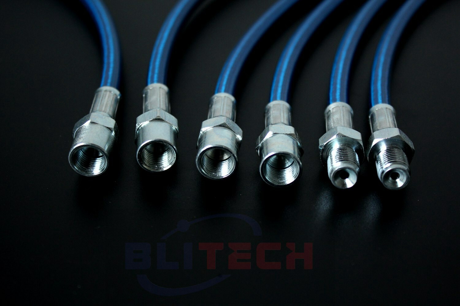 BLUE STAINLESS STEEL BRAKE LINES For 199498 BMW 3 SERIES E36 BRAIDED