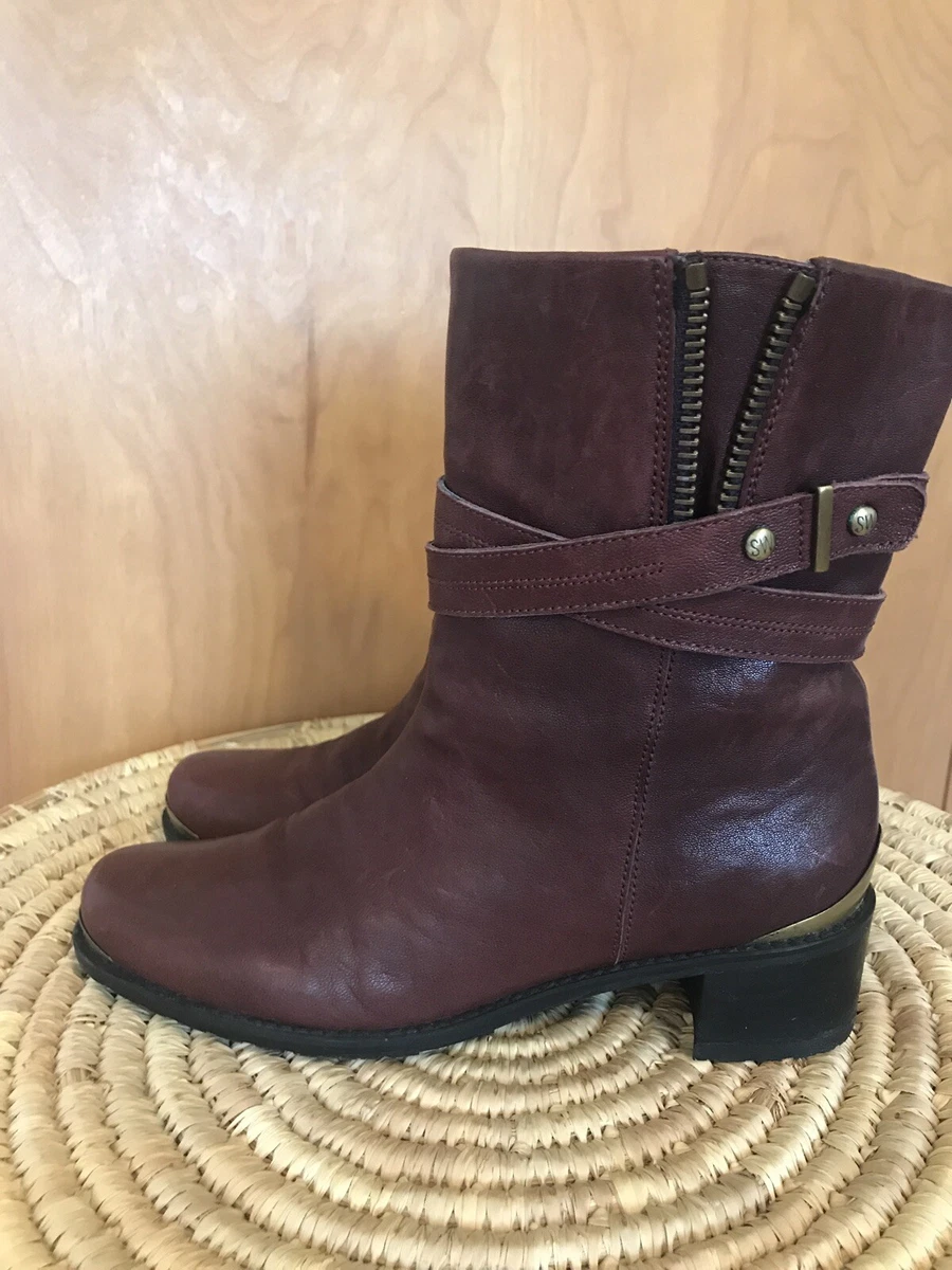 Stuart weitzman burgundy best sale boots